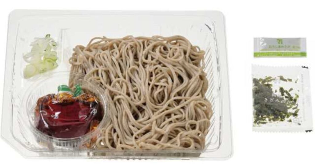 セブンイレブンのざるそば