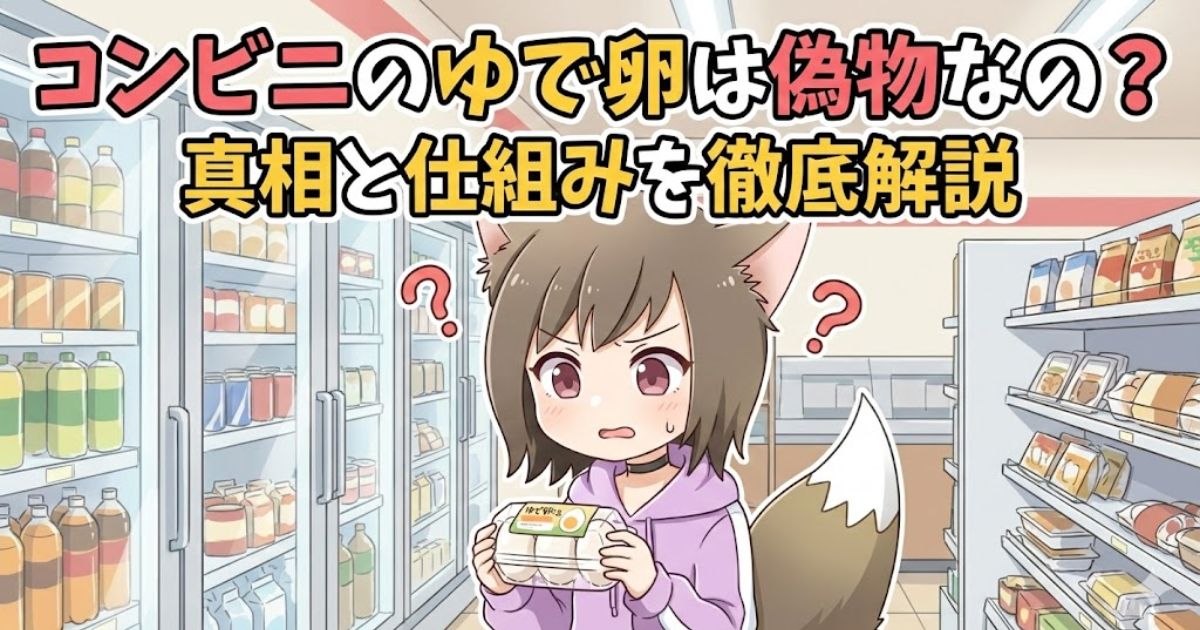 コンビニの茹で卵を購入しようとしている女性