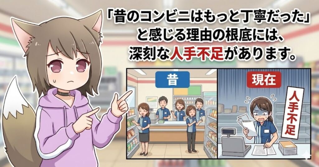 コンビニの人手不足