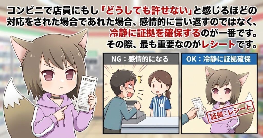 コンビニのレシート