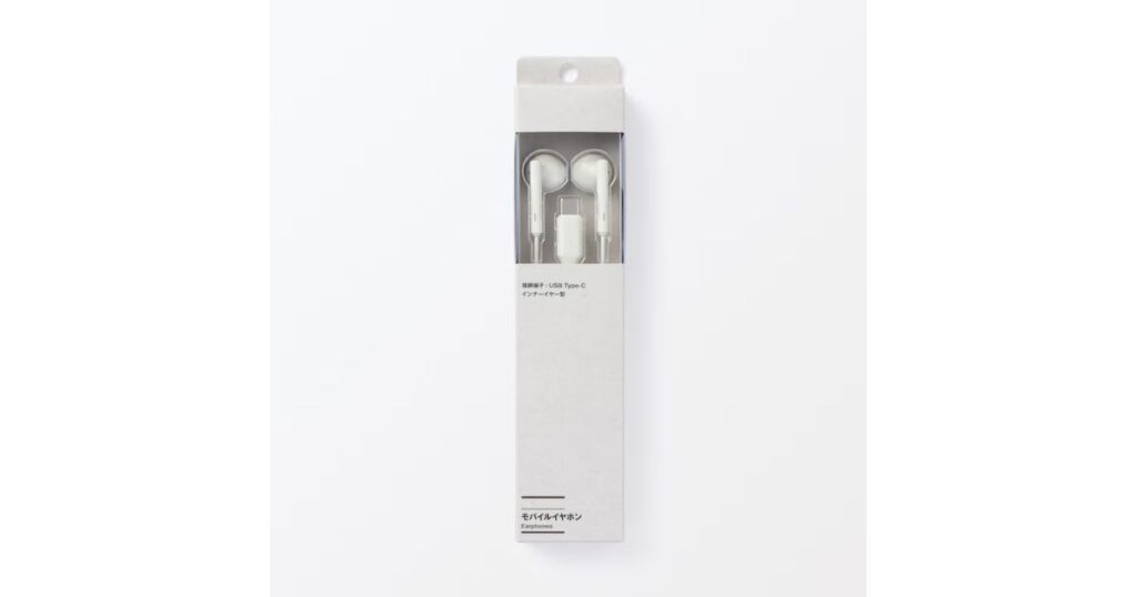無印良品「モバイルイヤホン マイク付/USB-Cタイプ」