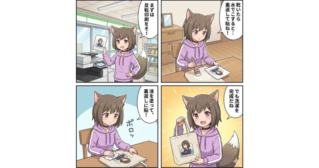 普通紙でトートバッグを自作する具体的な手順