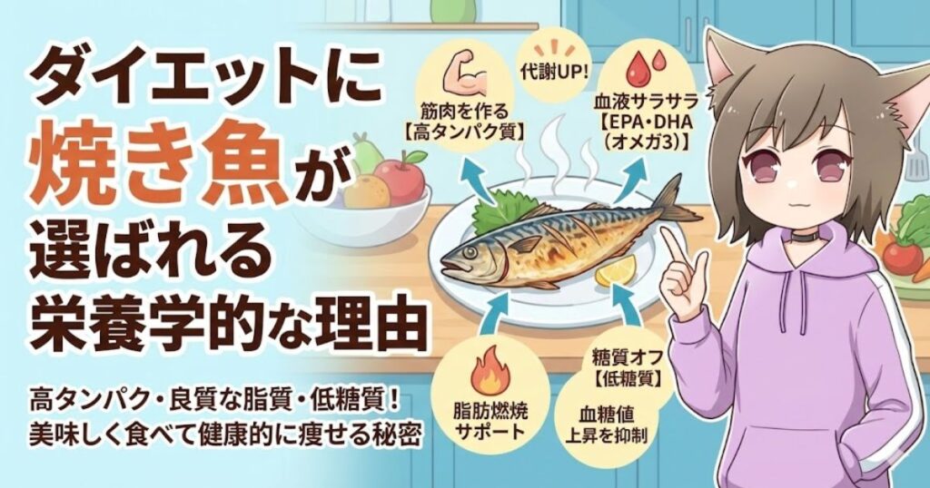 ダイエットに焼き魚が選ばれる栄養学的な理由