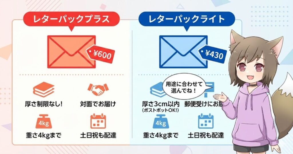 レターパックライトの一番のルールは「厚さ3cm以内」