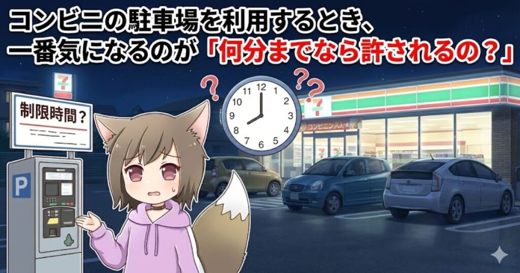 コンビニの無料駐車は何時間までが許容範囲か