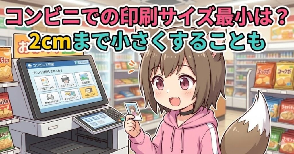 コンビニでコピーをしている女性