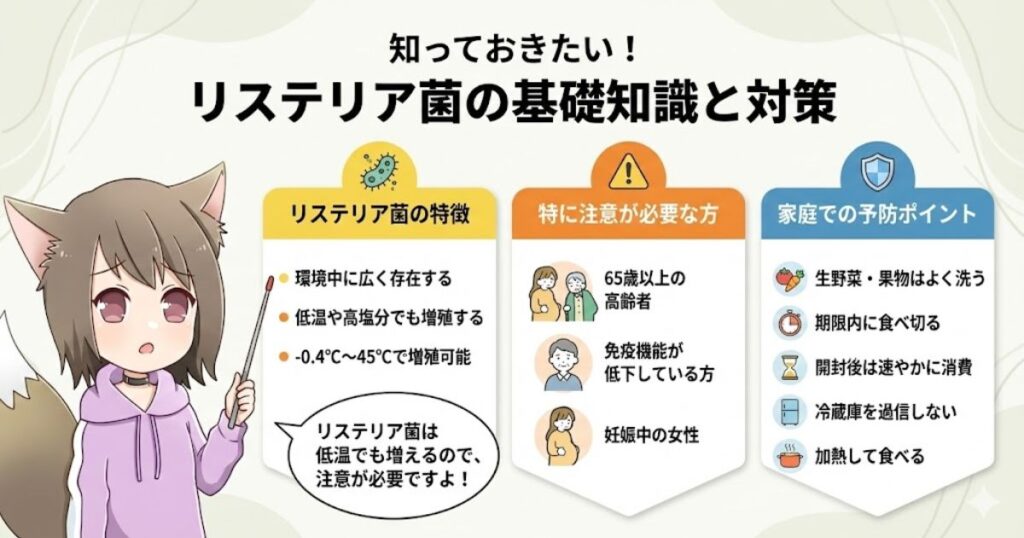 リステリア菌という食中毒菌