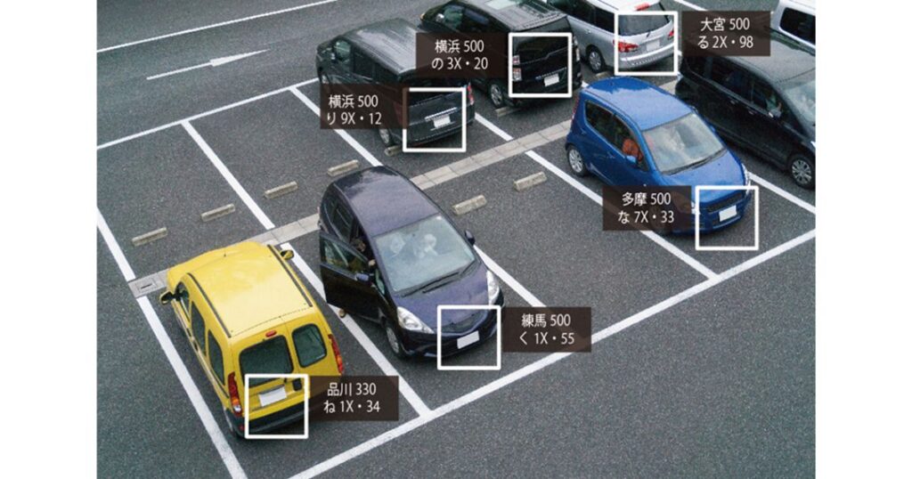 AIを使った「ナンバー認識システム」