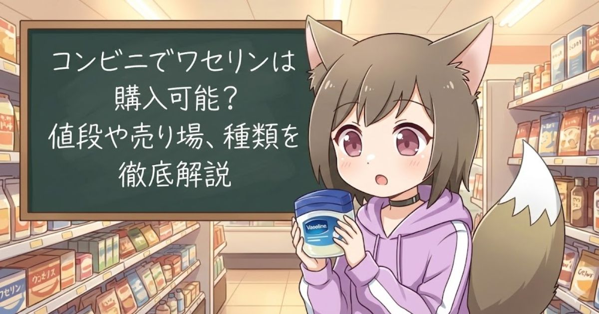 ワセリンを持っている女性