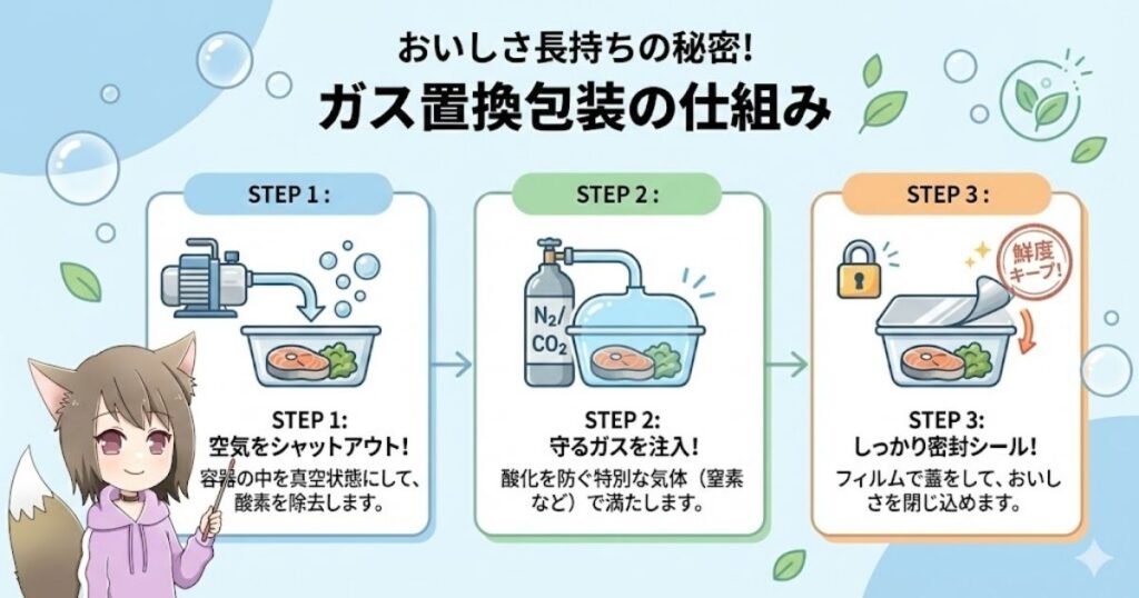 MAP包装（ガス置換包装）について解説