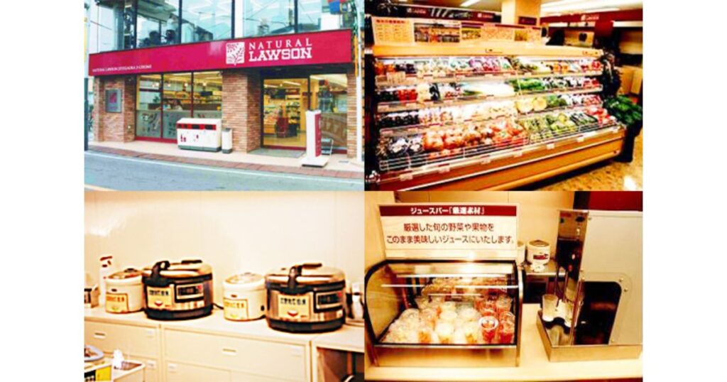 健康志向のグルテンフリー商品が充実しているナチュラルローソンの外観と店内風景