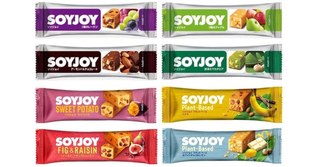 グルテンフリーの間食としておすすめの大豆粉で作られたSOYJOY(ソイジョイ)各種
