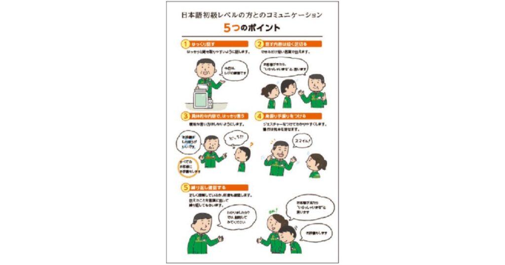 外国人客など日本語初級レベルのお客様とコミュニケーションをとる際の5つのポイント