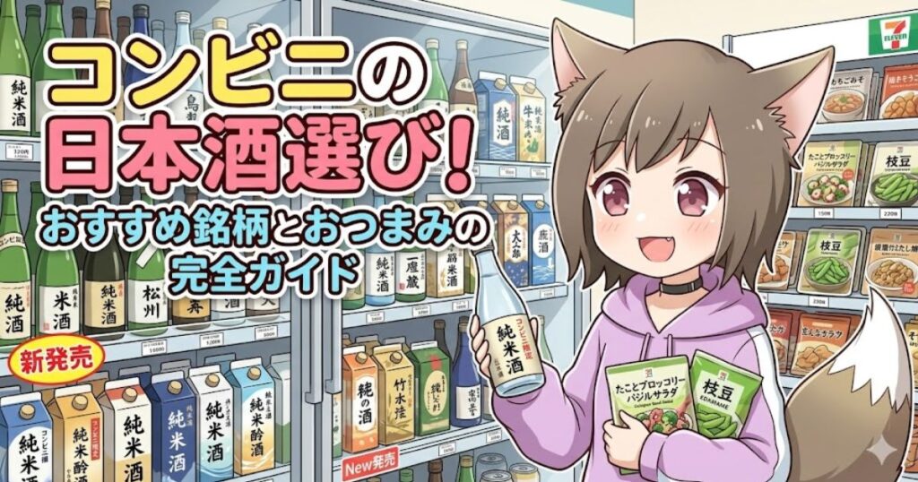 コンビニの日本酒選び！おすすめ銘柄とおつまみの完全ガイドのアイキャッチ画像