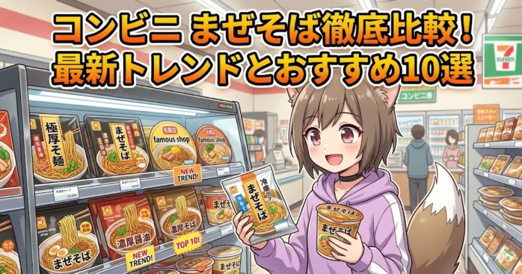 コンビニ まぜそば徹底比較！最新トレンドとおすすめ10選のアイキャッチ画像