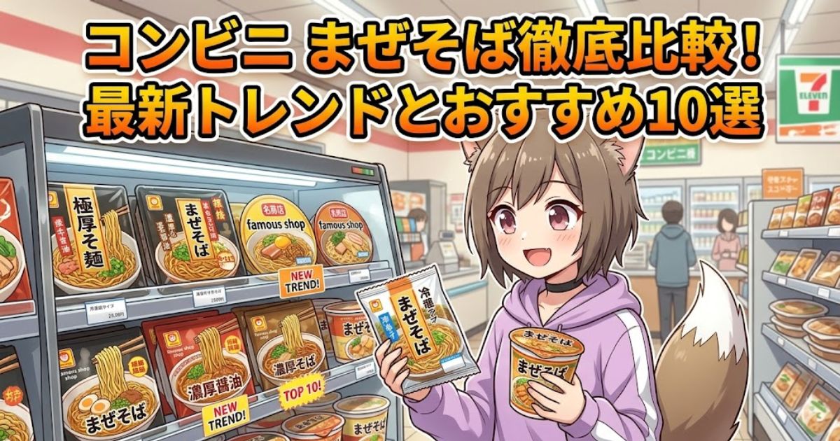 コンビニ まぜそば徹底比較！最新トレンドとおすすめ10選のアイキャッチ画像