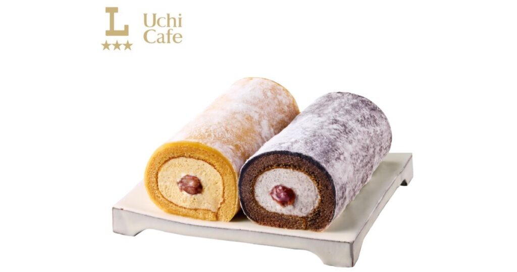 節分の恵方巻の代わりに楽しめる、2種類の長い恵方ロールケーキ