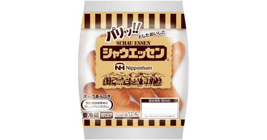 日本ハム シャウエッセンのパッケージ
