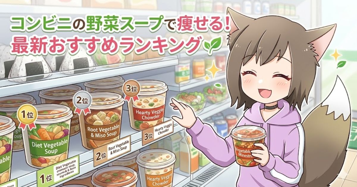 コンビニ 野菜スープで痩せる！おすすめランキングのアイキャッチ画像