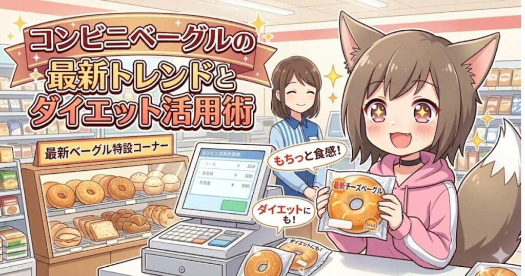 コンビニベーグルの最新トレンドとダイエット活用術のアイキャッチ画像