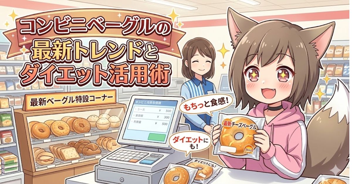 コンビニベーグルの最新トレンドとダイエット活用術のアイキャッチ画像