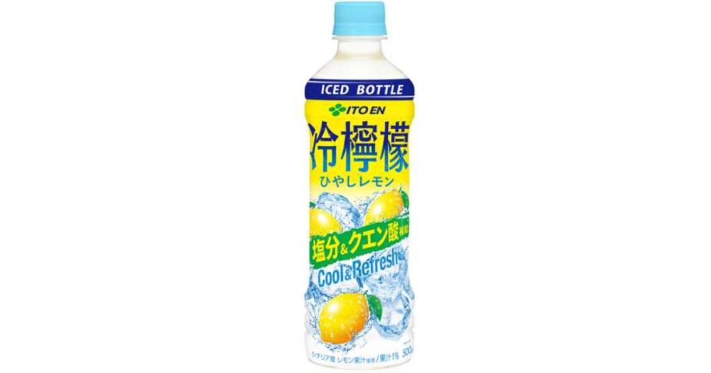 保冷剤の代わりとして活用できる、コンビニで販売されている冷凍ペットボトル飲料「冷檸檬（ひやしレモン）」。