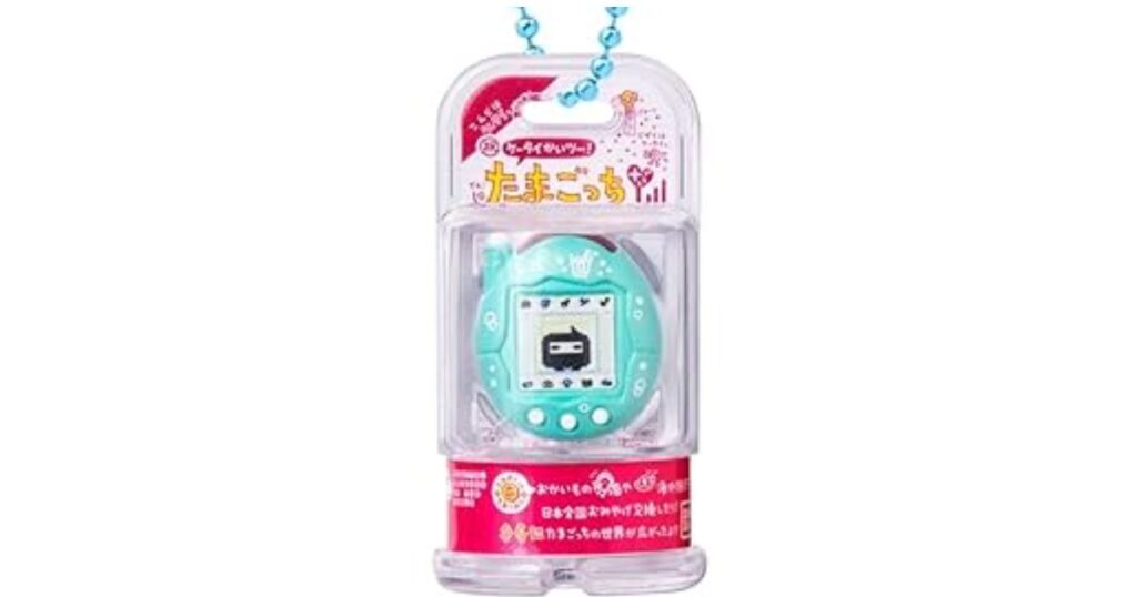ミントグリーンの筐体が特徴的な「ケータイ kaitsu! たまごっちプラス」のパッケージ