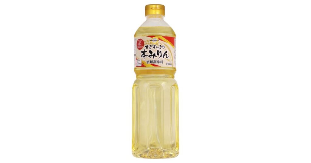 トップバリュのプライベートブランド「甘さすっきり 本みりん」のペットボトル画像。